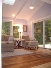 AFTER: A NEW T&G BEAMED CEILING CREATES A COTTAGE FEEL