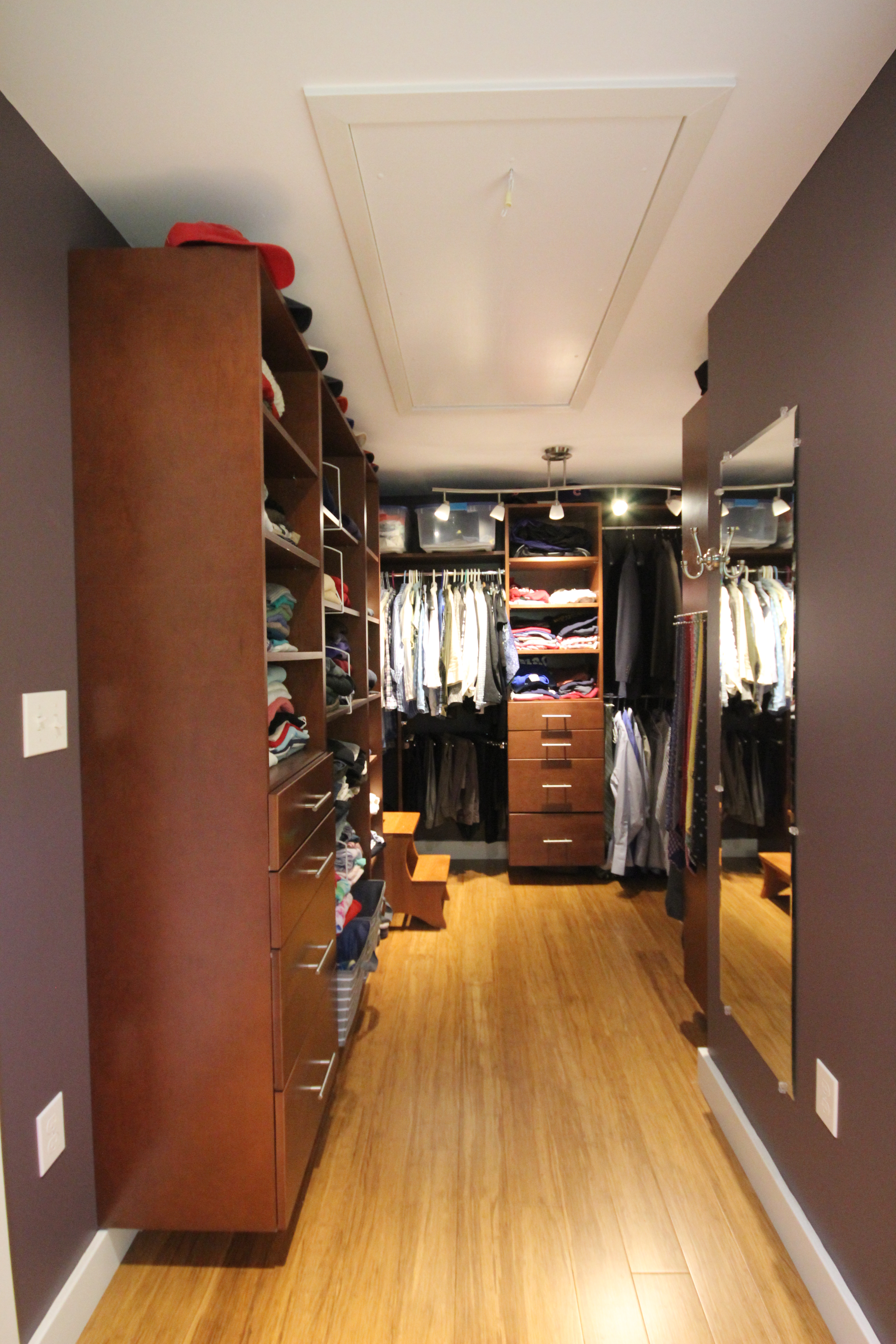 AFTER: HIS AND HER CLOSET