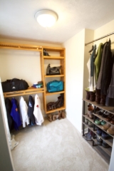 AFTER: WALK IN CLOSET