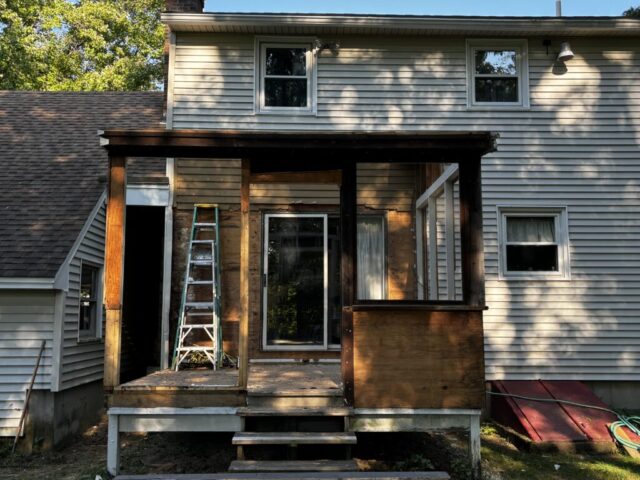 RENOVATING, 3 SEASON PORCH, CONSTRUCTION, DURING, REMODEL