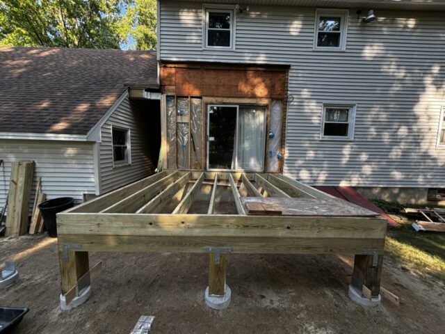 SOLID POST BEAM FOUNDATION, FRAMING THE FLOOR
