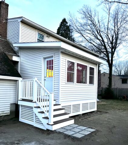 EXTERIOR PHOTO, AFTER PHOTO, NEW PORCH, NEW 4 SEASON ROOM