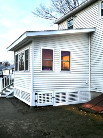 YEAR ROUND LIVING, AFTER PHOTO, 3 SEASON PORCH CONVERSION, 4 SEASON PORCH, LATTICE